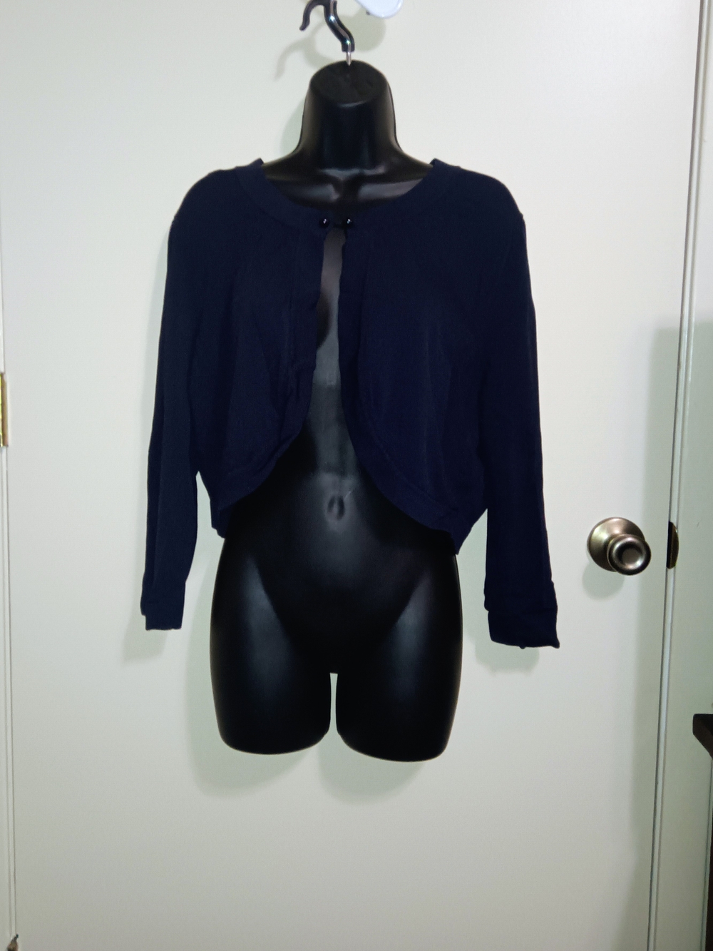 Jessica Howard Navy Cropped Bolero Cardigan
